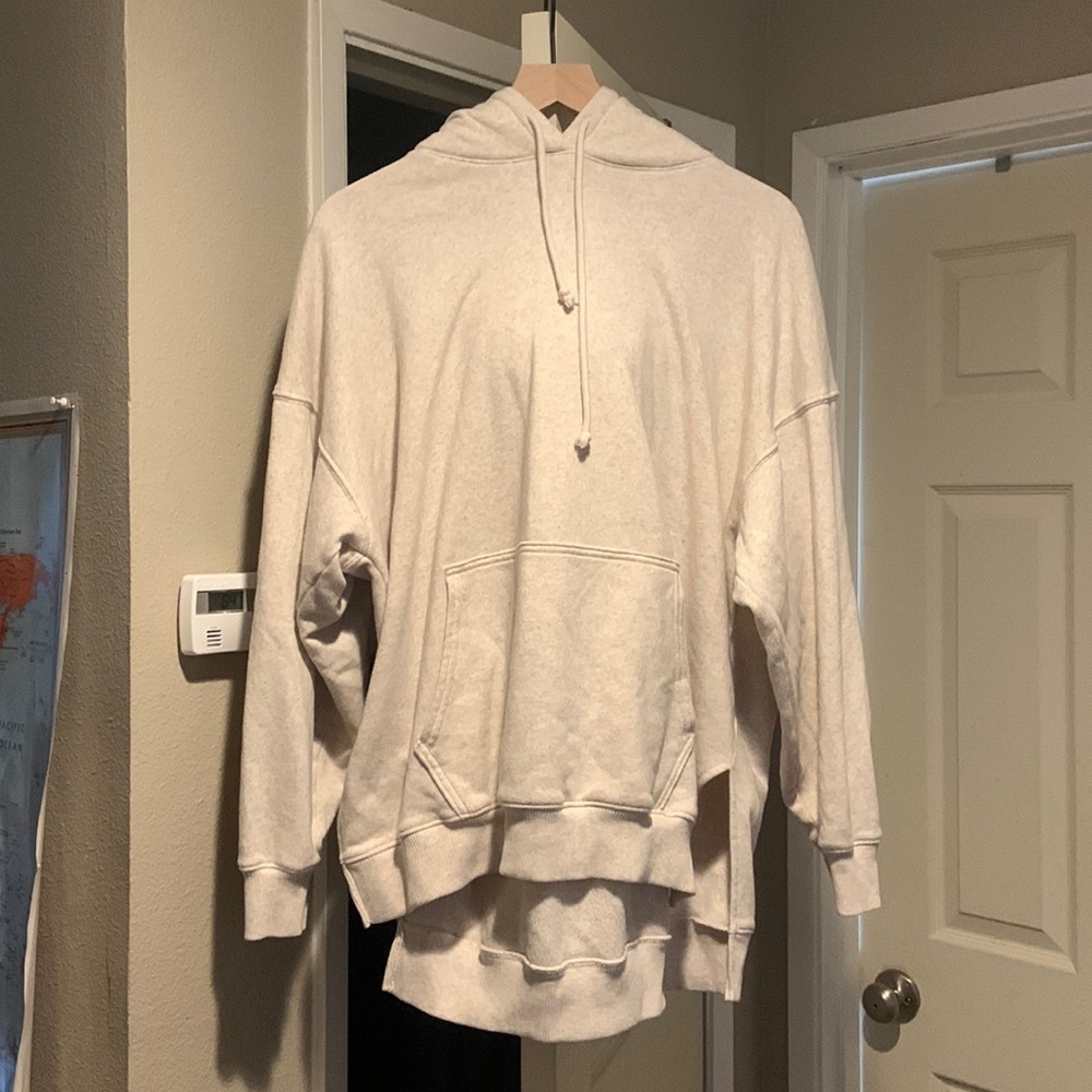 Fluffy Hood Oversized Sweatshirt